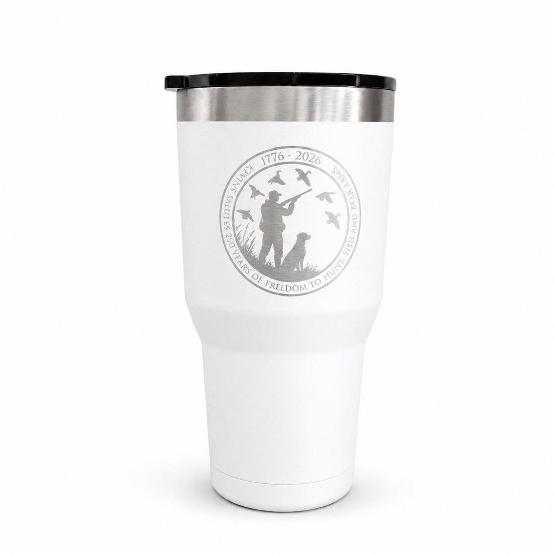 Kevin's Yukon Outfitters 250 Years Of Freedom 30 oz Tumbler-Lifestyle-White-Kevin's Fine Outdoor Gear & Apparel
