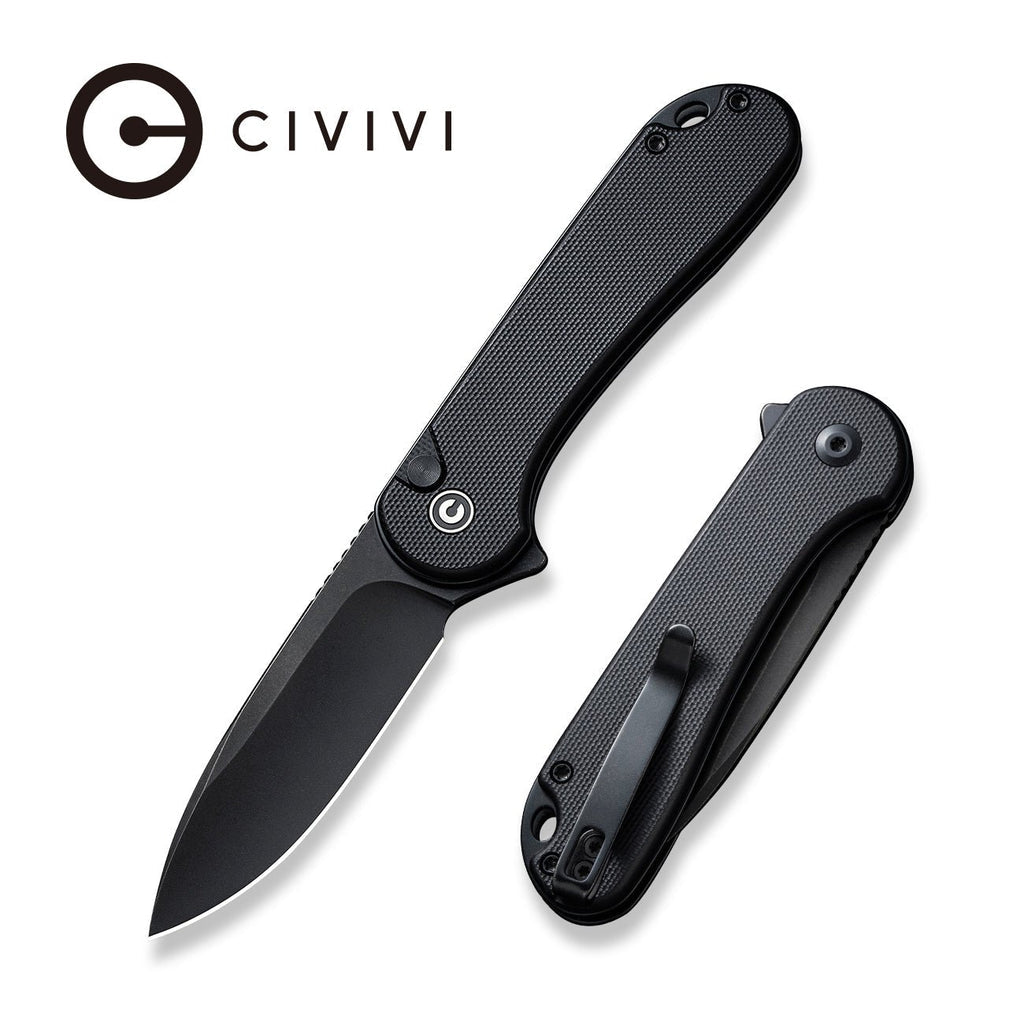 CIVIVI Elementum Button Lock Flipper Knife-C18062P-1-Kevin's Fine Outdoor Gear & Apparel