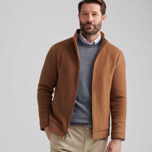 Peter Millar Crown Flex Merino Bomber-Men's Clothing-Kevin's Fine Outdoor Gear & Apparel