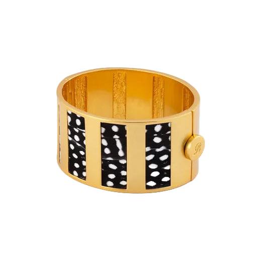 Brackish Crystal Striped Hinge Cuff-Women's Accessories-Kevin's Fine Outdoor Gear & Apparel