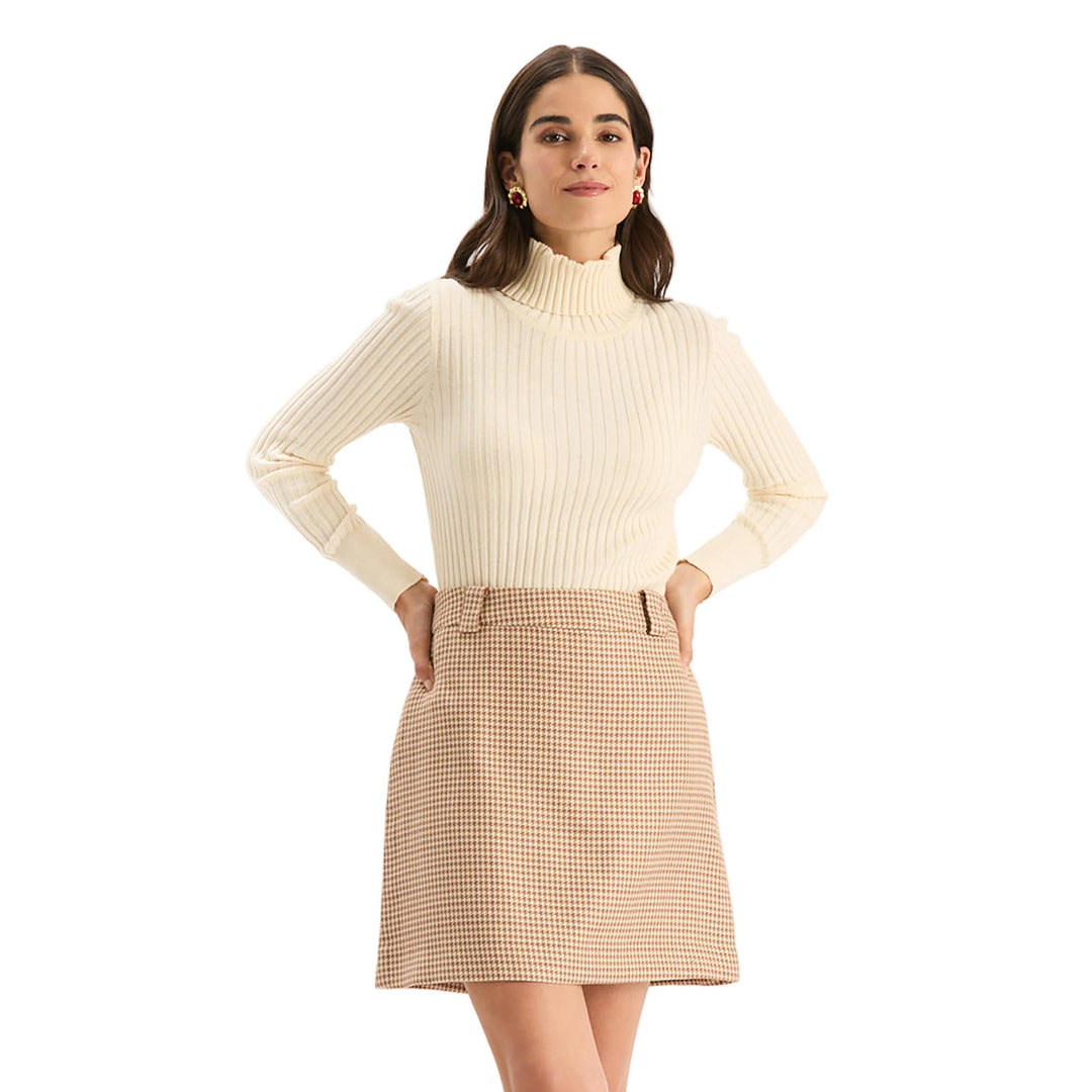 Tyler Boe Twiggy Houndstooth Skirt-Women's Clothing-Multi Houndstooth-2-Kevin's Fine Outdoor Gear & Apparel
