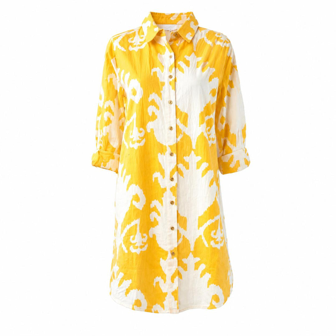 Fitzroy & Willa Russell Mini Dress-Women's Clothing-Sunshine Big Ikat-XS-Kevin's Fine Outdoor Gear & Apparel