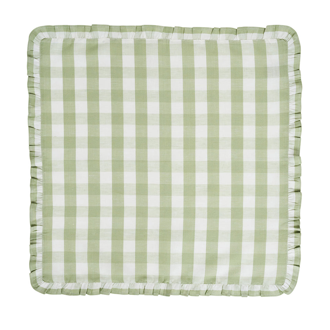 Juliska Gingham Ruffle Napkin (Set of 4)-Home/Giftware-Seagrass-Kevin's Fine Outdoor Gear & Apparel