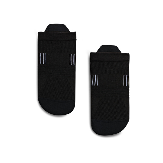 On Running Men's Ultralight Low Sock-Footwear-Black | White-M-Kevin's Fine Outdoor Gear & Apparel