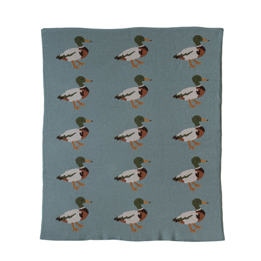 Cotton Knit Baby Blanket-Pet Supply-Multi-Ducks-Kevin's Fine Outdoor Gear & Apparel