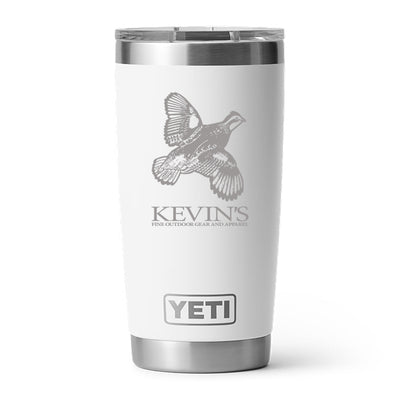 Kevin's Custom Yeti Ramblers-Hunting/Outdoors-Quail-White-20 oz-Kevin's Fine Outdoor Gear & Apparel