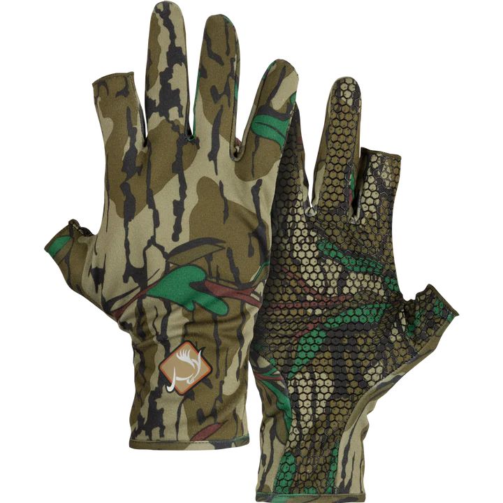 Ol' Tom Fingerless Performance Stretch-Fit Turkey Gloves-Hunting/Outdoors-Greenleaf-Kevin's Fine Outdoor Gear & Apparel