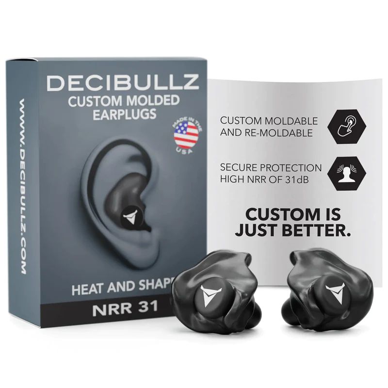 Decibullz Custom Molded Earplugs-Hunting/Outdoors-Black-Kevin's Fine Outdoor Gear & Apparel