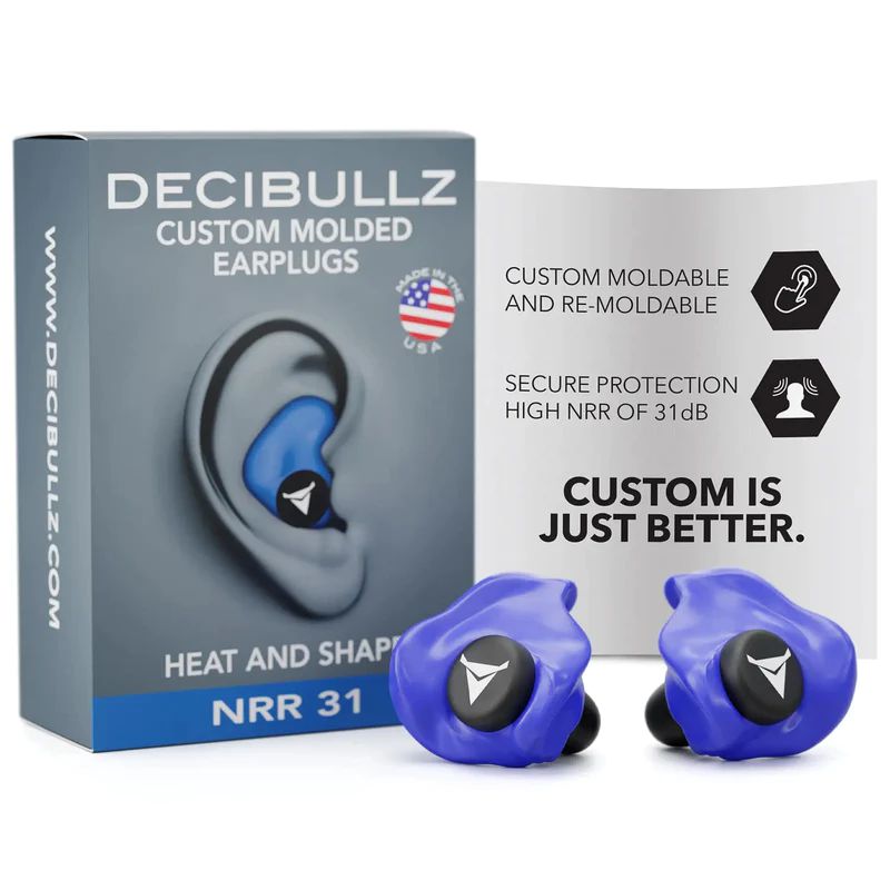 Decibullz Custom Molded Earplugs-Hunting/Outdoors-Blue-Kevin's Fine Outdoor Gear & Apparel