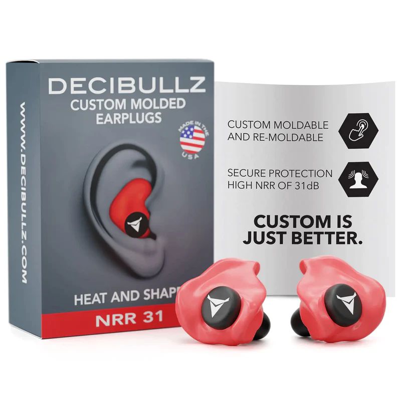 Decibullz Custom Molded Earplugs-Hunting/Outdoors-Red-Kevin's Fine Outdoor Gear & Apparel