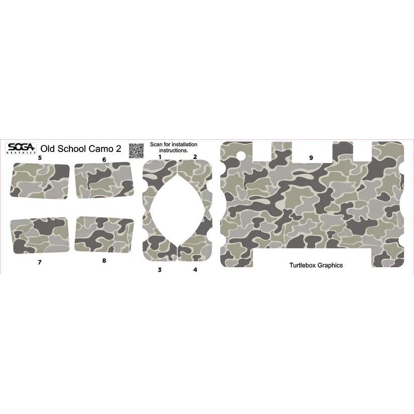 Custom Turtlebox Skin-outdoor-Green Old School Camo-Kevin's Fine Outdoor Gear & Apparel