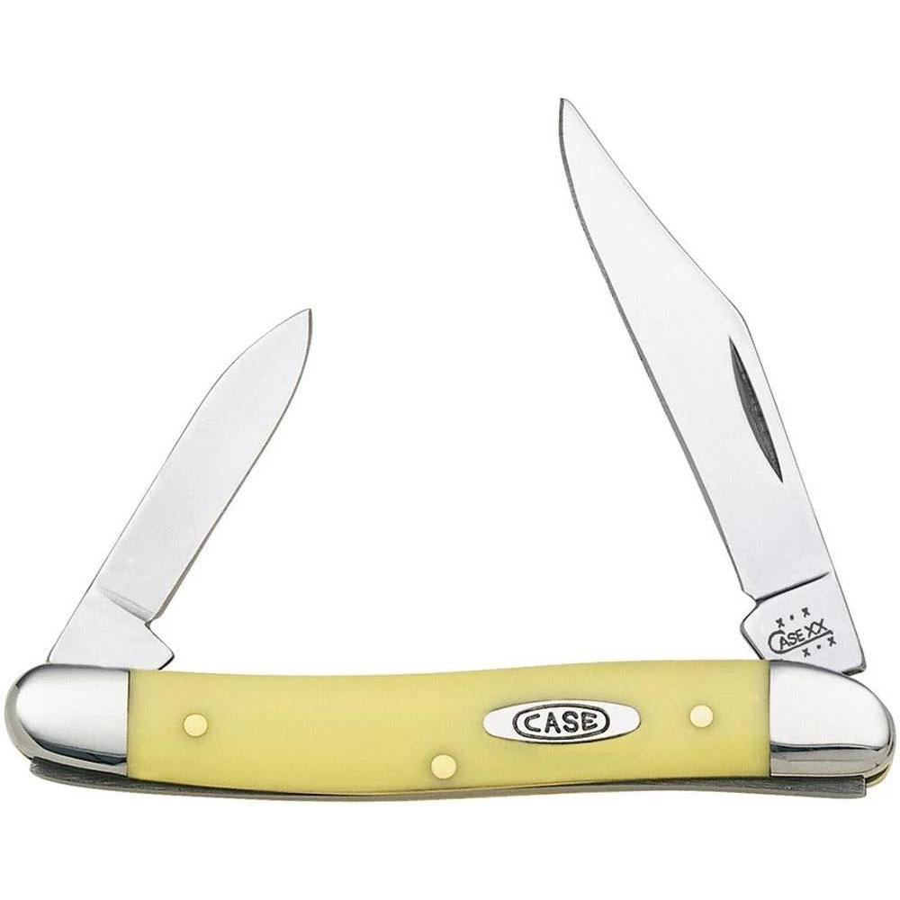 Case 00109 Yellow Synthetic Pen Knife-Knives & Tools-Kevin's Fine Outdoor Gear & Apparel