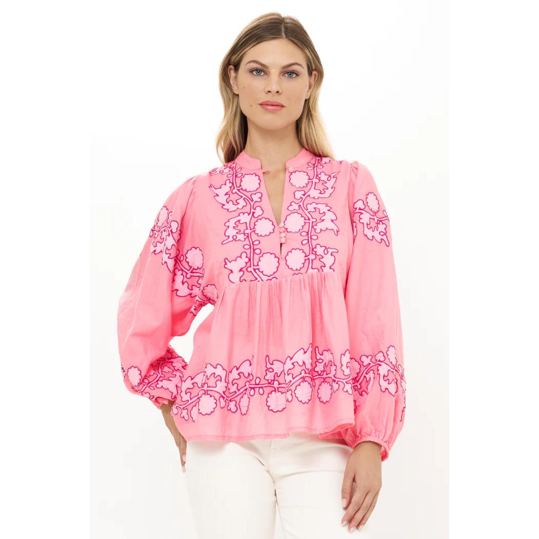 Oliphant Mandarin Balloon Top-Women's Clothing-Kevin's Fine Outdoor Gear & Apparel