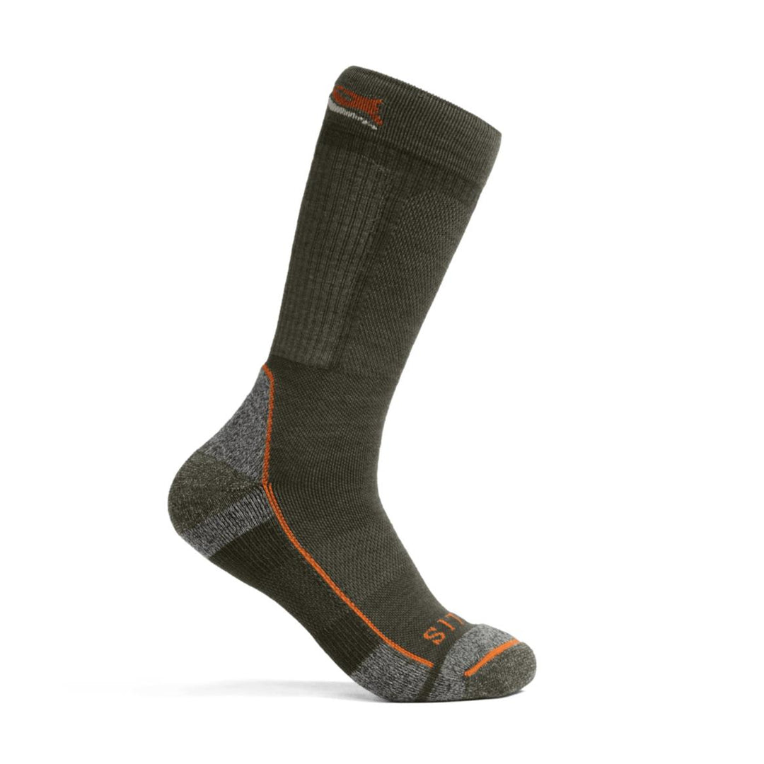 Sitka Mid Weight Crew Sock-Footwear-Deep Lichen-L (9.5 - 12)-Kevin's Fine Outdoor Gear & Apparel