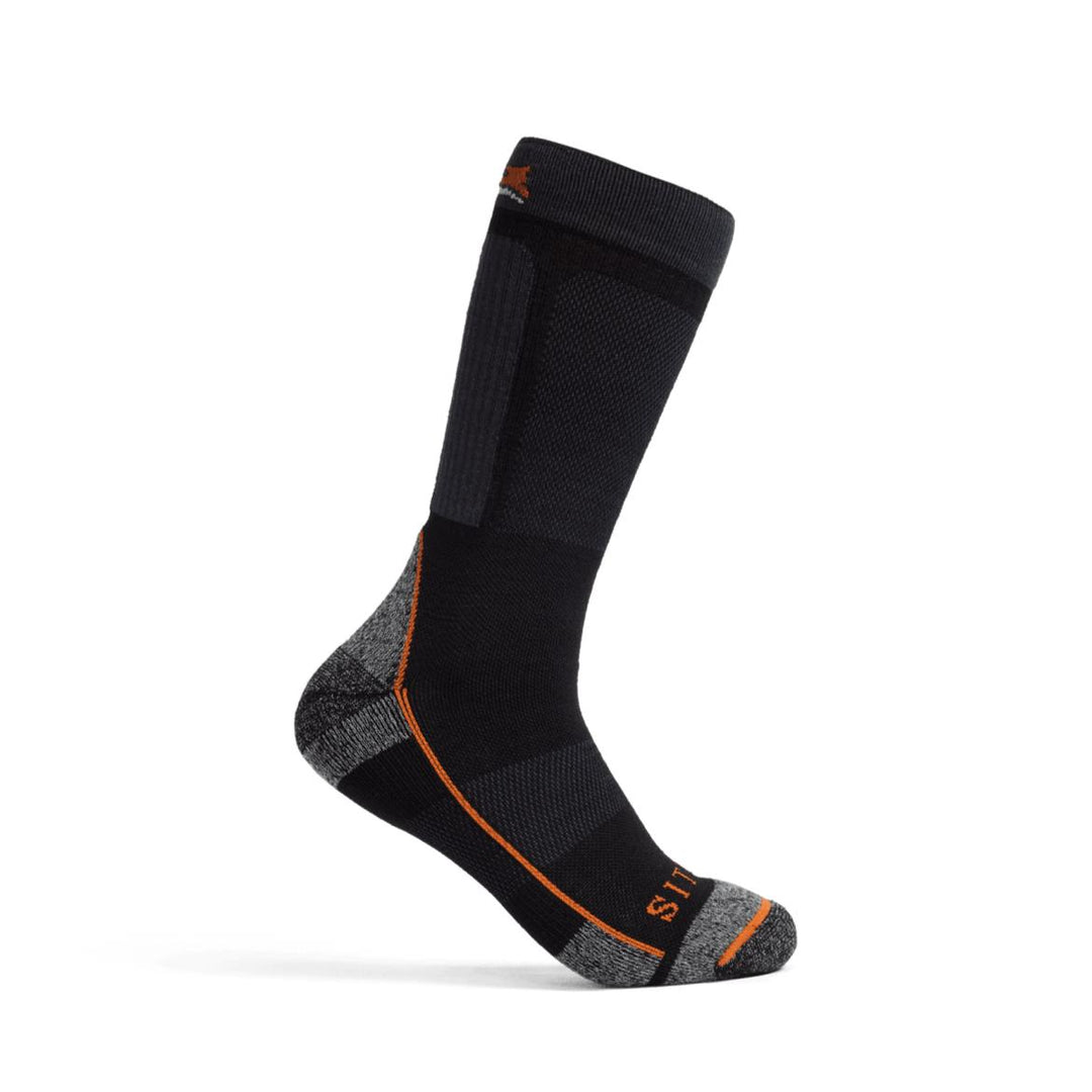 Sitka Mid Weight Crew Sock-Footwear-Sitka Black-L (9.5 - 12)-Kevin's Fine Outdoor Gear & Apparel