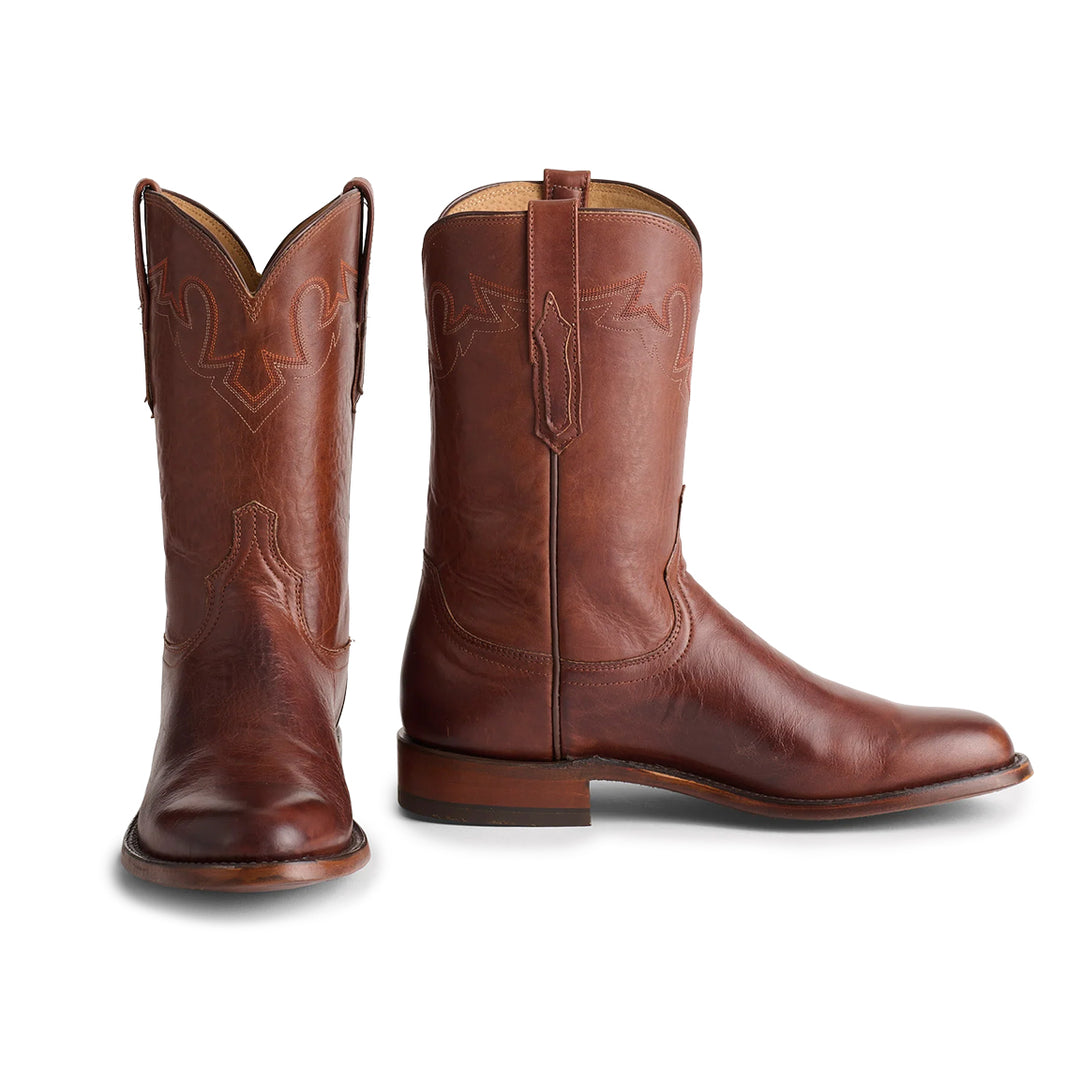 Lucchese Sunset Roper Boots-Men's Footwear-Tan Ranch Hand-9-D-Kevin's Fine Outdoor Gear & Apparel