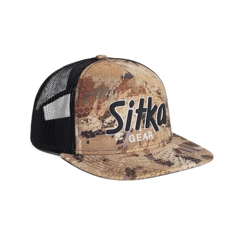 Sitka 90's Script Hi Pro Trucker Cap-Men's Accessories-Marsh-Kevin's Fine Outdoor Gear & Apparel