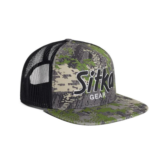 Sitka 90's Script Hi Pro Trucker Cap-Men's Accessories-Cover-Kevin's Fine Outdoor Gear & Apparel