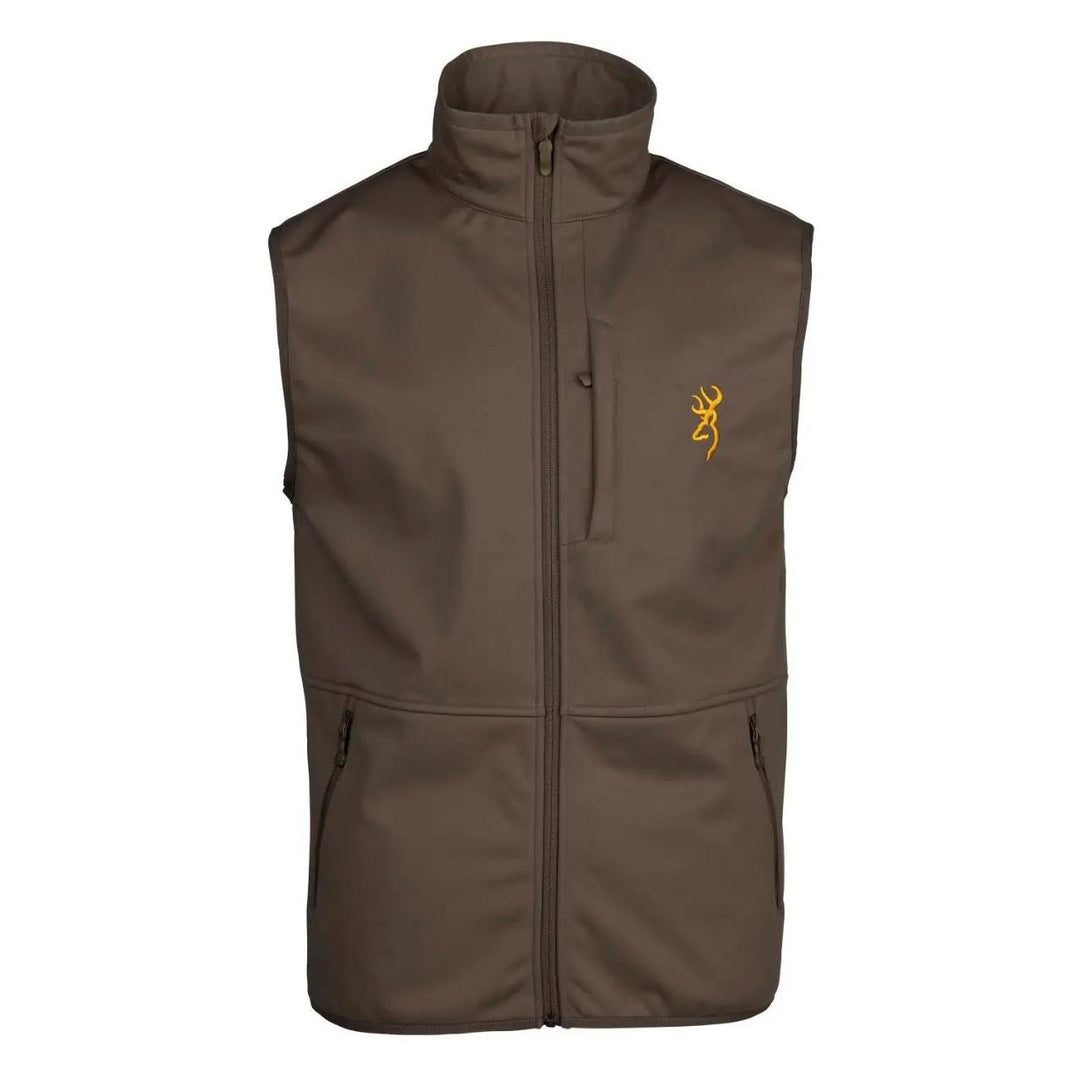 Browning Soft Shell Vest-Men's Clothing-Major Brown-S-Kevin's Fine Outdoor Gear & Apparel