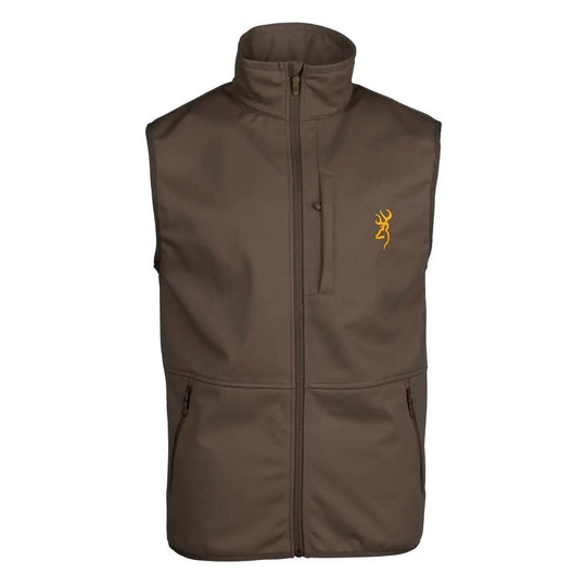 Browning Soft Shell Vest-Men's Clothing-Major Brown-S-Kevin's Fine Outdoor Gear & Apparel