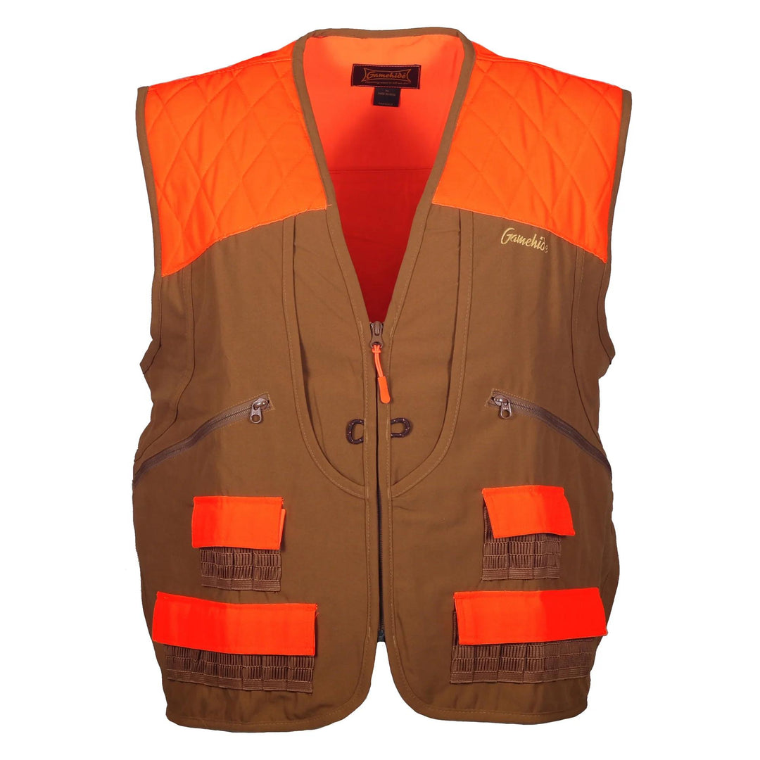 Gamehide Pheasant Hunting Vest-Hunting/Outdoors-Marsh Brown/Blaze-M-Kevin's Fine Outdoor Gear & Apparel