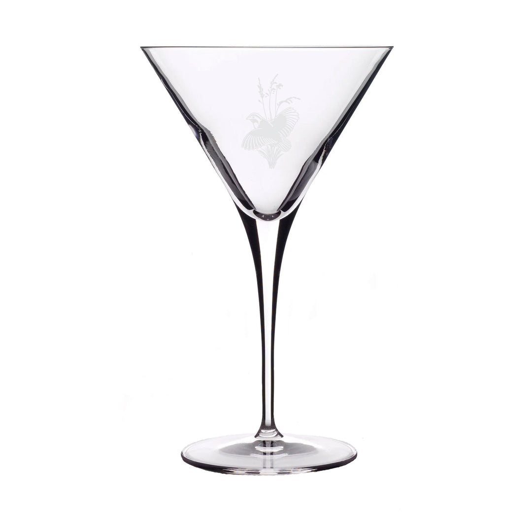 Kevin's Etched Crystal Martini Glass-Home/Giftware-Kevin's Fine Outdoor Gear & Apparel