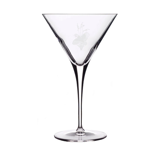 Kevin's Etched Crystal Martini Glass-Home/Giftware-Kevin's Fine Outdoor Gear & Apparel