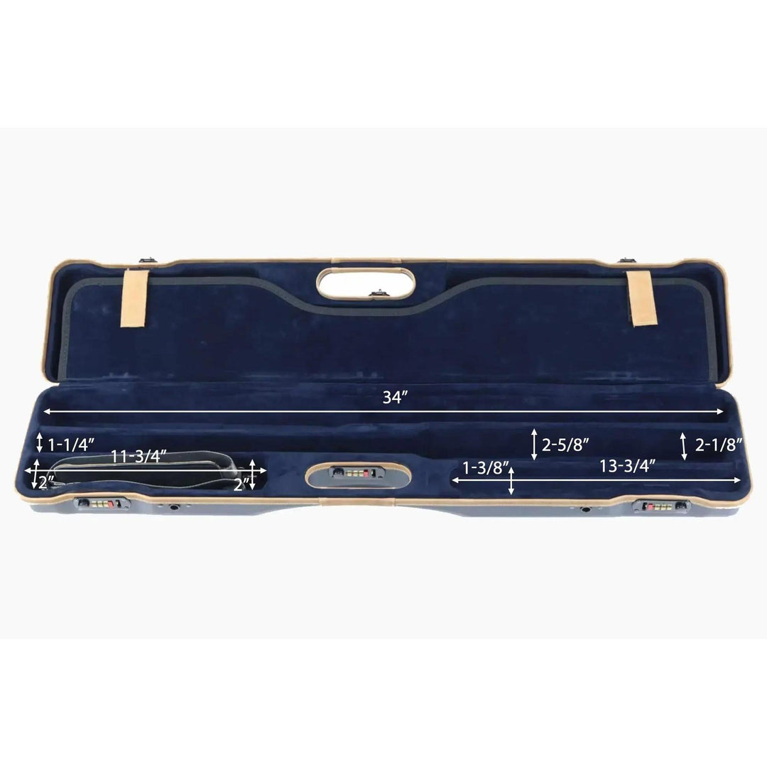 Negrini Deluxe Ultra-Compact Two-Barrel Sporting Takedown Case 16402LX-2C/6205-Hunting/Outdoors-Kevin's Fine Outdoor Gear & Apparel