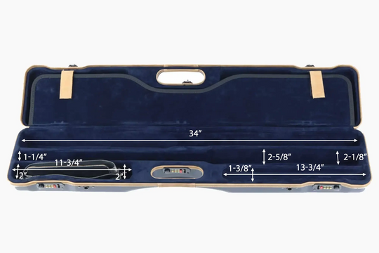 Negrini Deluxe Ultra-Compact Two-Barrel Sporting Takedown Case 16402LX-2C/6205