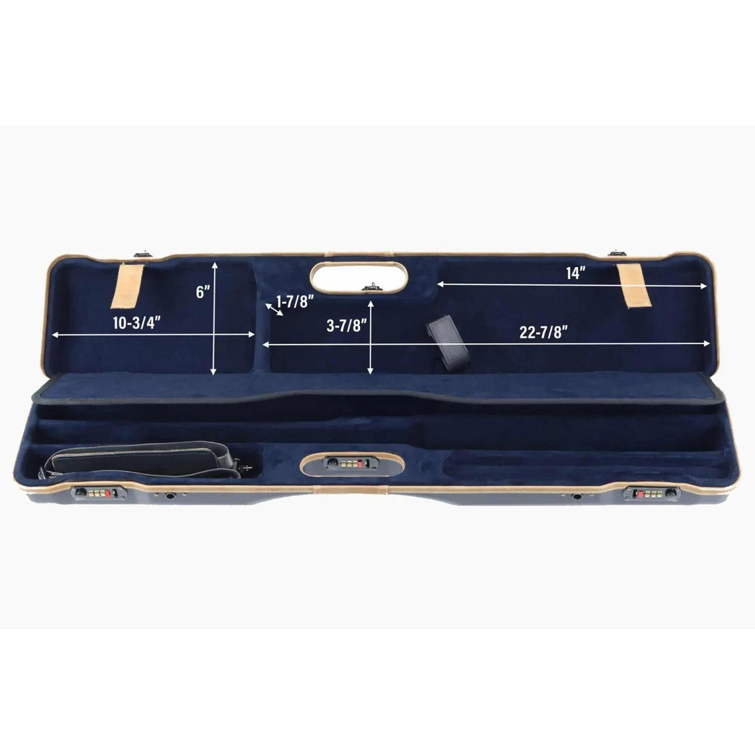 Negrini Deluxe Ultra-Compact Two-Barrel Sporting Takedown Case 16402LX-2C/6205-Hunting/Outdoors-Kevin's Fine Outdoor Gear & Apparel