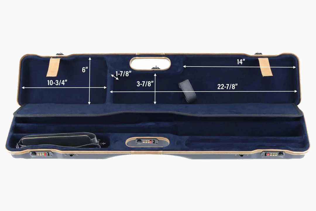 Negrini Deluxe Ultra-Compact Two-Barrel Sporting Takedown Case 16402LX-2C/6205