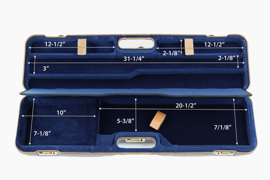 Negrini OU/SxS Deluxe Hunting Combo Case 1621BLX/5388