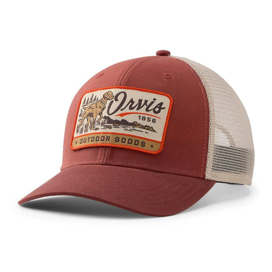 Orvis Pointer Waxed Cotton Trucker Hat-Men's Accessories-Redsetter-Kevin's Fine Outdoor Gear & Apparel