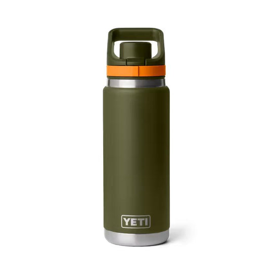 YETI 26 oz Rambler Water Bottle with Flip Chug Cap-Hunting/Outdoors-Olive/King Crab Orange-Kevin's Fine Outdoor Gear & Apparel