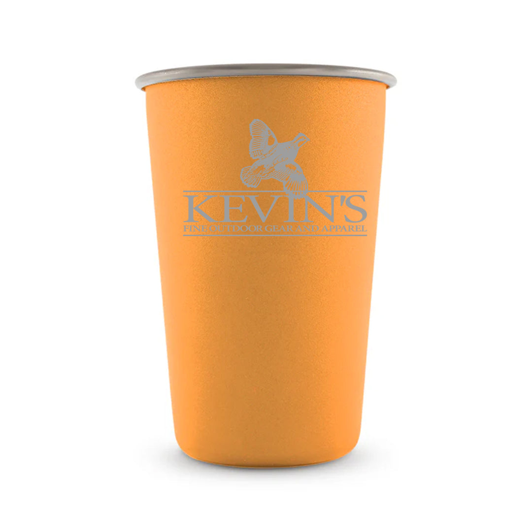 Kevin's Stainless Steel Pint Cup-Home/Giftware-Bright Peach-Kevin's Fine Outdoor Gear & Apparel