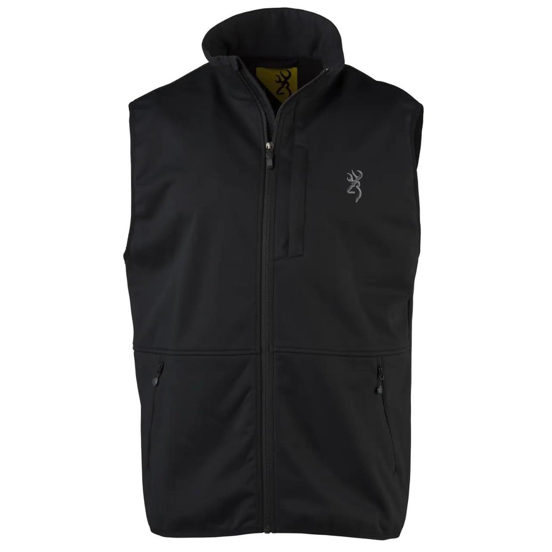 Browning Soft Shell Vest-Men's Clothing-Black-S-Kevin's Fine Outdoor Gear & Apparel