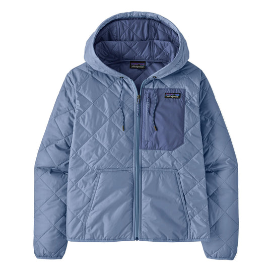 Patagonia Women's Diamond Quilted Bomber Hoody-Women's Clothing-Barnacle Blue-XS-Kevin's Fine Outdoor Gear & Apparel