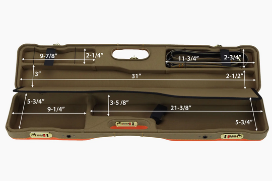 Negrini Wings Uplander Ultra-Compact OU,SXS Shotgun Case 16405LXP/6272