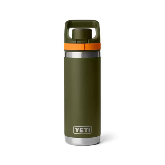 YETI Rambler 18 oz Water Bottle with Flip Chug Cap-Hunting/Outdoors-Olive/King Crab Orange-Kevin's Fine Outdoor Gear & Apparel