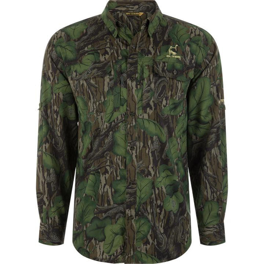 Ol' Tom L/S Camo Wingshooter Trey Shirt-Men's Clothing-Full Foliage-S-Kevin's Fine Outdoor Gear & Apparel