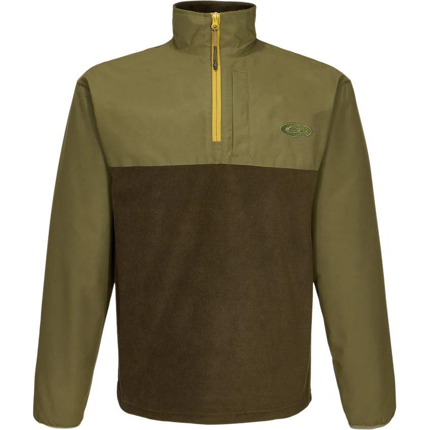 Drake Waterfowl MST Quarter Zip Refuge Eqwader Jacket-Men's Clothing-Green Timber-S-Kevin's Fine Outdoor Gear & Apparel
