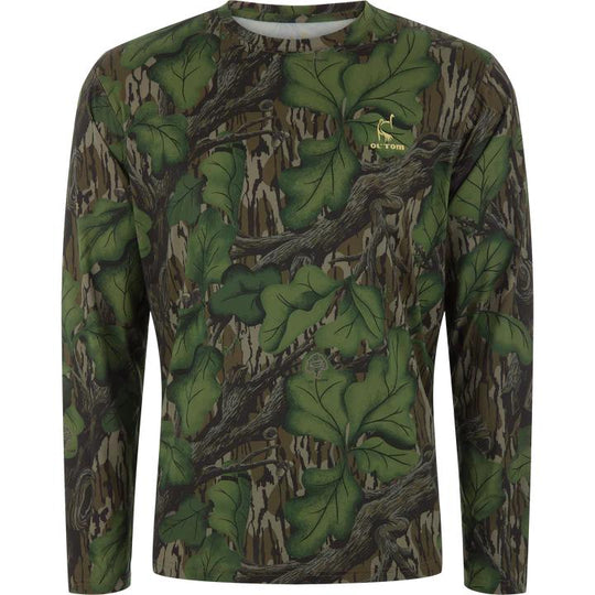 Ol' Tom Performance Camo Long Sleeve Crew-Men's Clothing-Full Foliage-S-Kevin's Fine Outdoor Gear & Apparel