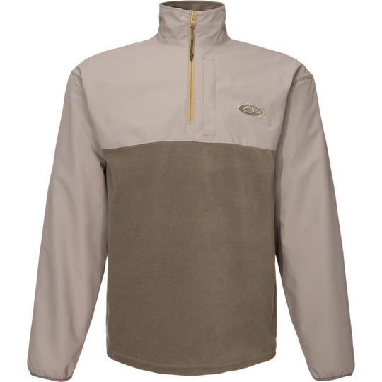 Drake Waterfowl MST Quarter Zip Refuge Eqwader Jacket-Men's Clothing-Mud Brown-S-Kevin's Fine Outdoor Gear & Apparel
