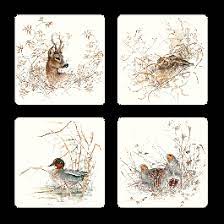 Sologne Acrylic Coasters Set of 4-Home/Giftware-Kevin's Fine Outdoor Gear & Apparel
