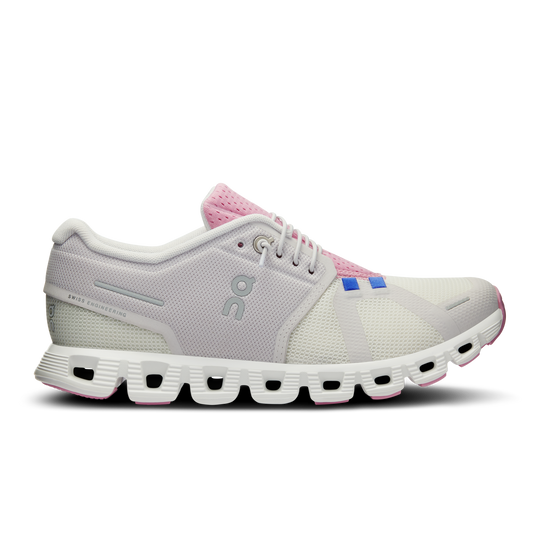 On Running Women's Cloud 5 Push Shoes-Footwear-IVORY | BLOSSOM-6-Kevin's Fine Outdoor Gear & Apparel