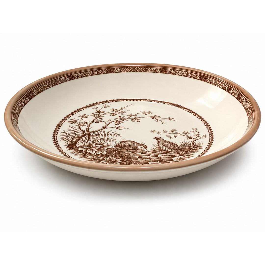 Quail China Oval Vegetable Bowl