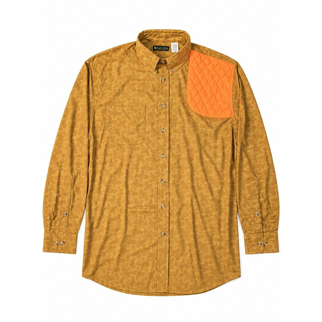 Kevin's Upland Bird Patterned Left Hand Long Sleeve Shooting Shirt-Men's Clothing-Bobwhite Quail-S-Kevin's Fine Outdoor Gear & Apparel