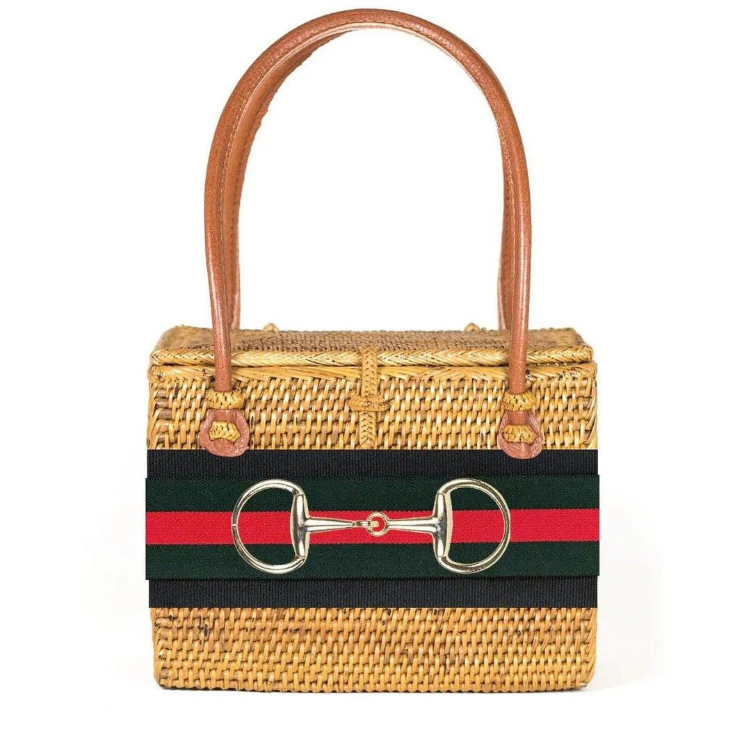 Emory Handbag - Black/Green & Red Stripe Layer w/ Snaffle-Women's Accessories-Kevin's Fine Outdoor Gear & Apparel