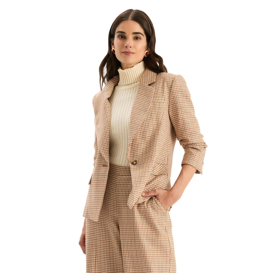 Tyler Boe Taylor Houndstooth Blazer-Women's Clothing-Multi Houndstooth-0-Kevin's Fine Outdoor Gear & Apparel