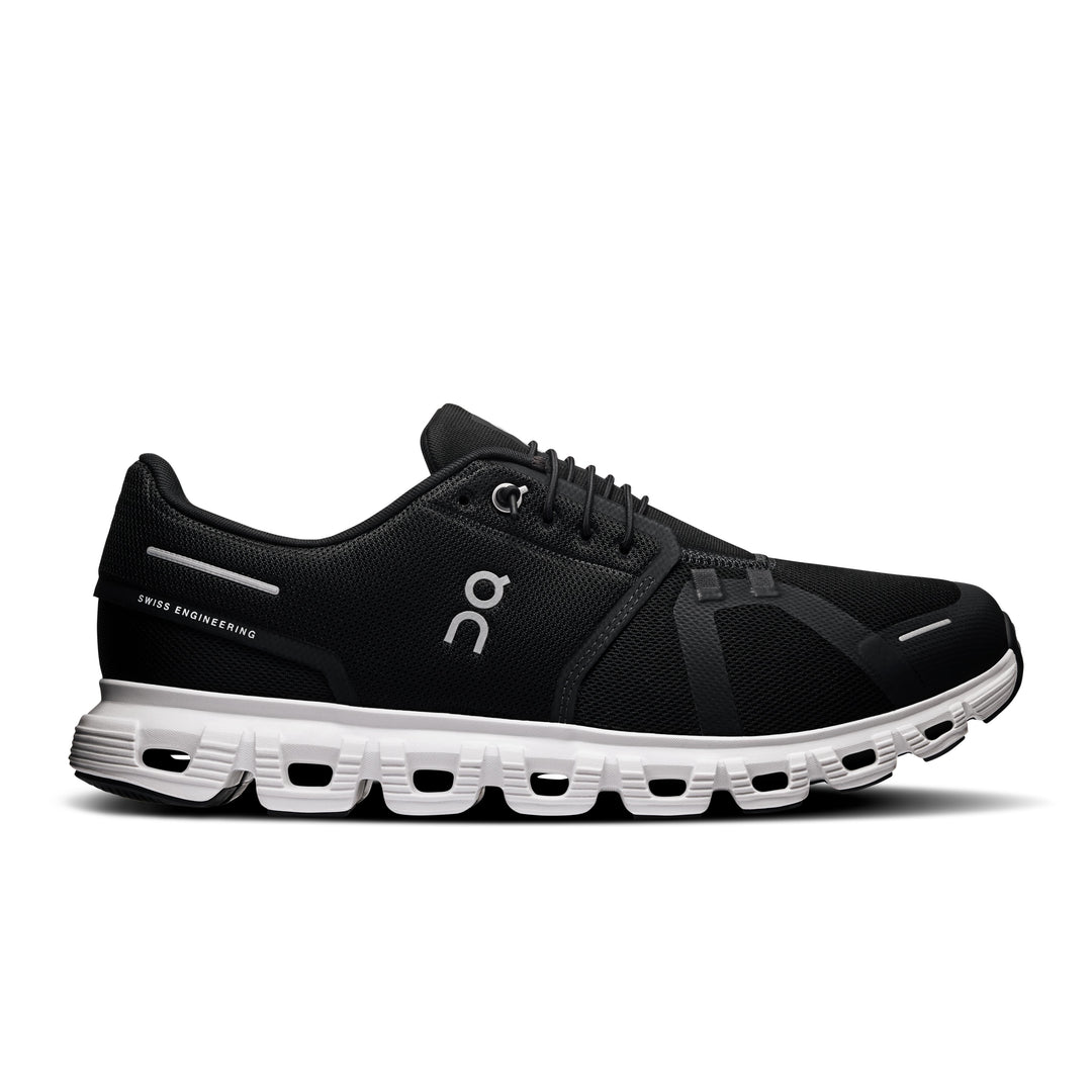 On Running Cloud 6 Men's Shoes-Men's Footwear-Black | White-8-Kevin's Fine Outdoor Gear & Apparel